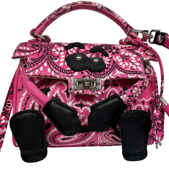 READYMADE Monster Bandana Bag Mini Pink Kelly Doll Crossbody Japanese Designer - Picture 9 of 16